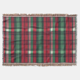 Traditional Red Grönt Play Tartan Filt