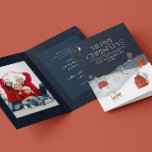 Traditional Rustic Navy 1 God jul Helgkort<br><div class="desc">Traditional Rustic Navy 1 Photo God jul-kort.</div>