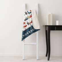 Traditional Rustic Winter God jul Red navy