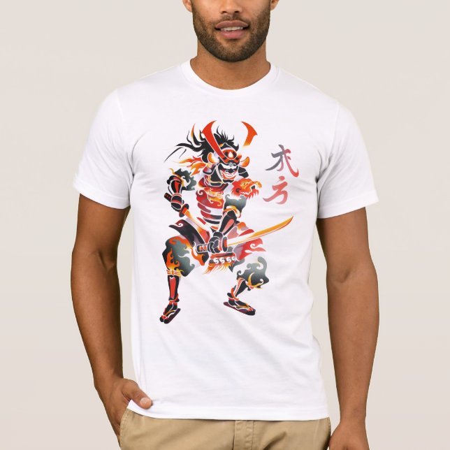 Traditional Samurai T Shirt (Framsida)