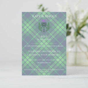 Traditional Scottish Tartan and Scotland Thistle OSA Kort