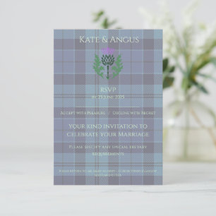 Traditional Scottish Tartan and Scotland Thistle OSA Kort