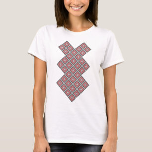 Traditional Tatreez Embroidery Mönster#16 T Shirt