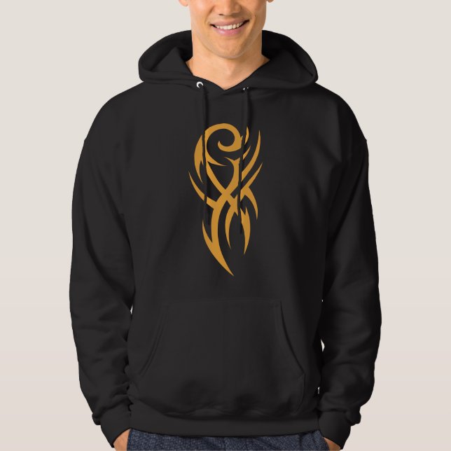 Traditional Tattoo Art Inspired Design Hoodie (Framsida)