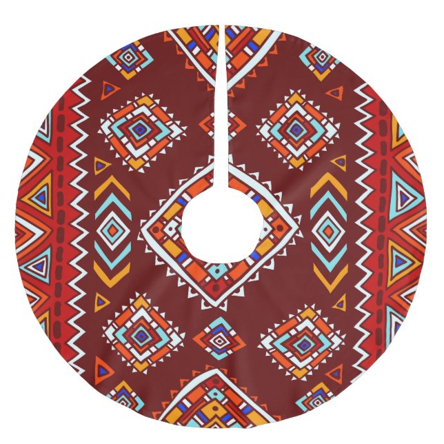 Traditional tribal, ethnic seamless texture. julgransmatta borstad polyester (Framsidan)