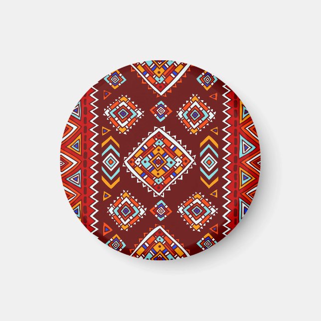 Traditional tribal, ethnic seamless texture. magnet (Framsidan)
