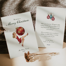 Traditional Vintage Christmas Julkort