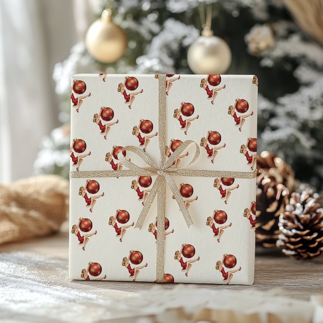 Traditional Vintage Christmas Wrapping Paper Presentpapper (Skapare uppladdad)