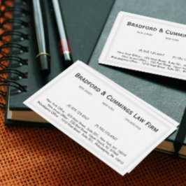 Traditional Vintage Corporate Office Professionell Visitkort