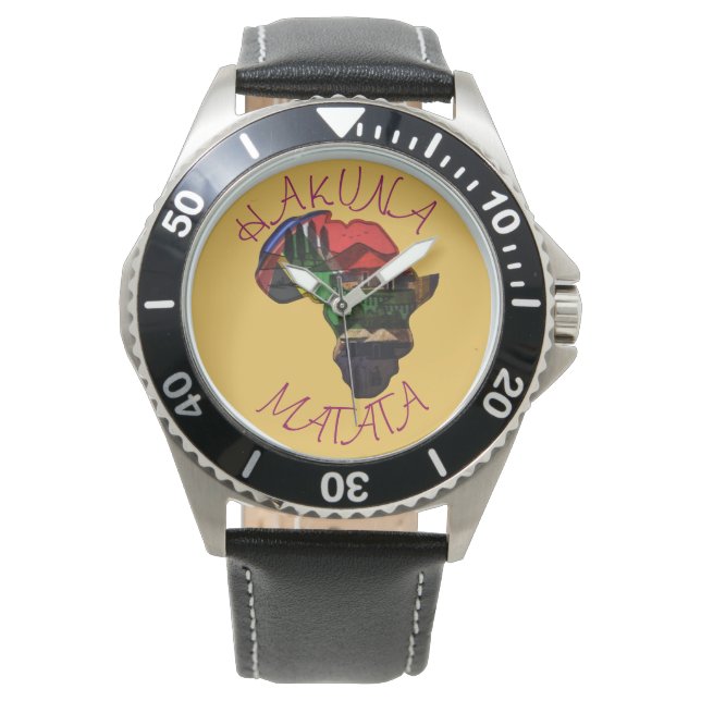 Traditionell afrikansk anpassningsprodukt armbandsur (Framsida)