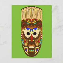 traditionell afrikansk mask vykort