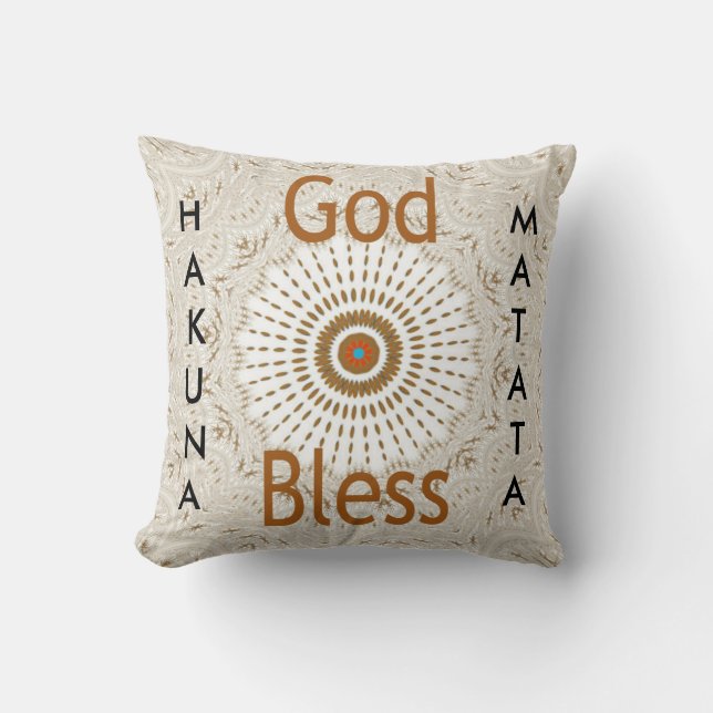 Traditionell afrikansk Motif Design Art-utskrift Kudde (Framsida)
