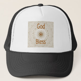 Traditionell afrikansk Motif Design Art-utskrift Truckerkeps