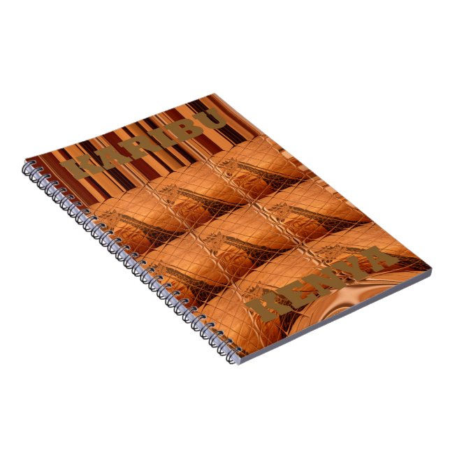 Traditionell afrikansk Spegel: Woven Giraffe Anteckningsbok (Högra Sidan)