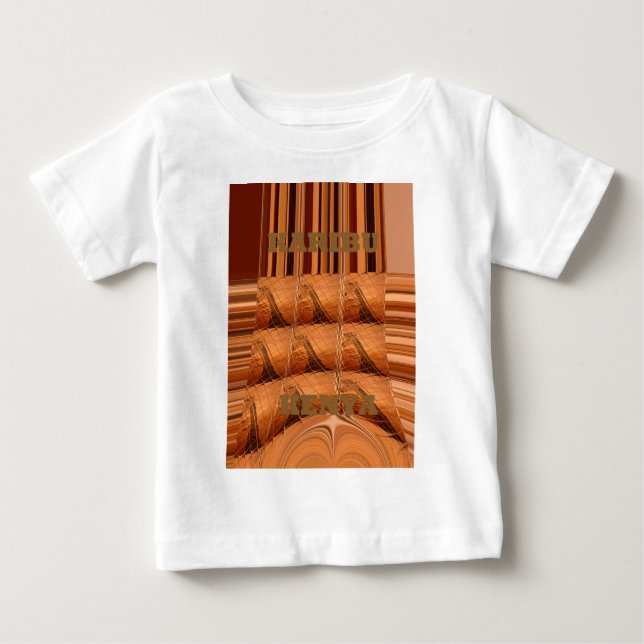 Traditionell afrikansk Spegel: Woven Giraffe T-shirt (Framsida)