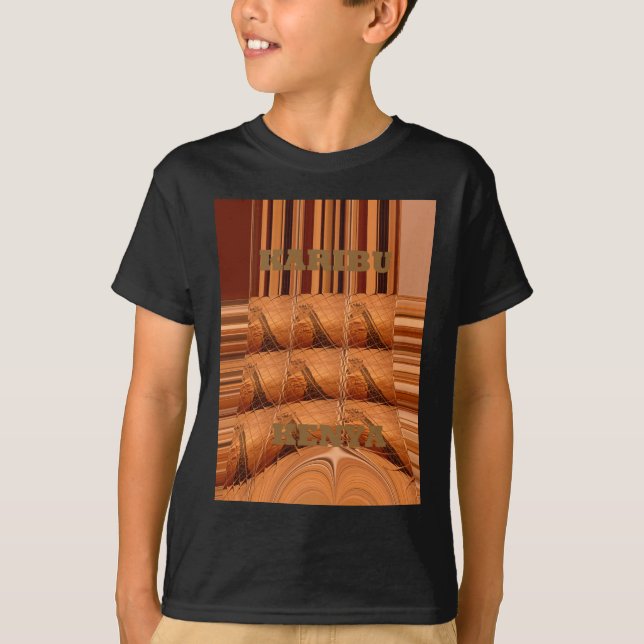 Traditionell afrikansk Spegel: Woven Giraffe Tröja (Framsida)