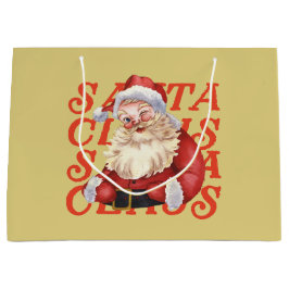 Traditionell akvarell Tomte Claus Röd och Senap