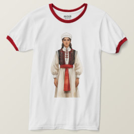 Traditionell albansk kostymporträtt | Arv T Shirt