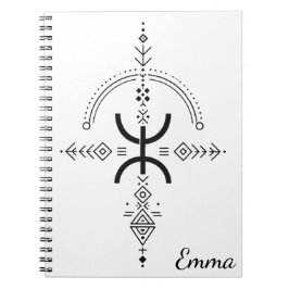 Traditionell Amazigh-tatueringssymbol Anteckningsbok