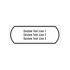 Traditionell anpassad verksamhet 3 rader med serif stämpel