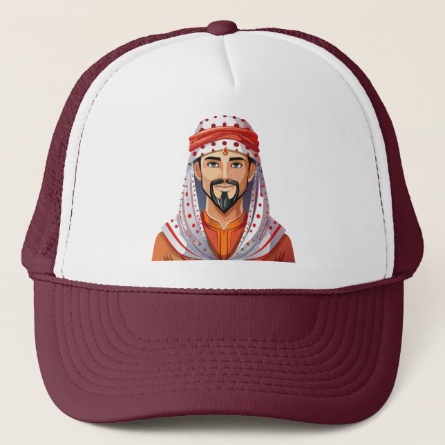 Traditionell arabisk eller muslimsk hatt keps (Framsida)
