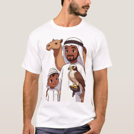Traditionell arabisk falkjakt t shirt