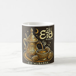 Traditionell arabisk kaffe Eid Mubarak Kaffemugg