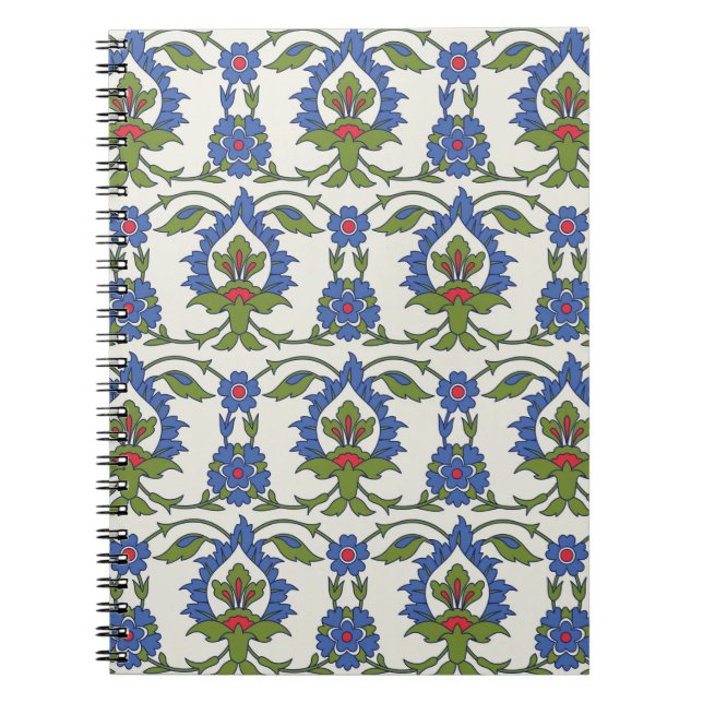 Traditionell arabisk sömlös ornament. Turkiska, Iz Anteckningsbok (Framsidan)