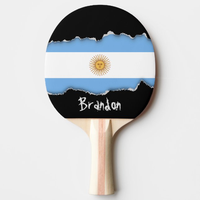 Traditionell Argentina-Flagga Pingisracket (Framsidan)