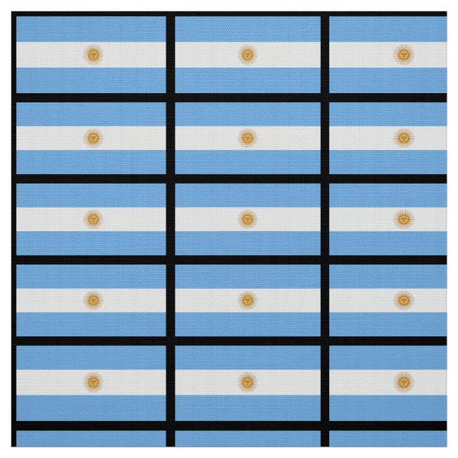 Traditionell Argentina flagga Tyg (Provkarta)