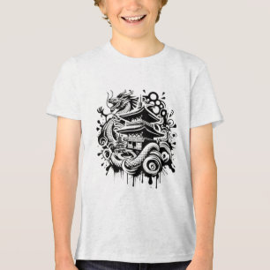 Traditionell asiatisk draken T-Shirt