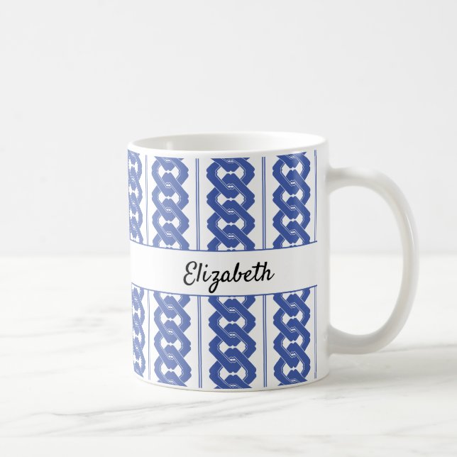 Traditionell asiatisk Mönster med Namn Kaffemugg (Höger)