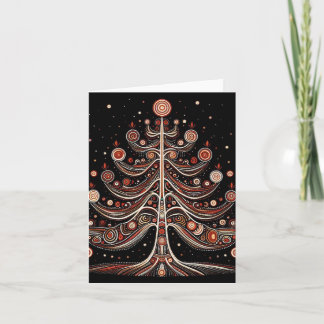 Traditionell australisk konstjul kort