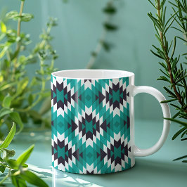 Traditionell Aztec Mönster Kaffemugg