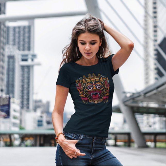 Traditionell Bali-mask T Shirt (Skapare uppladdad)