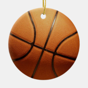 Traditionell basket med stor Orange. Julgransprydnad Keramik