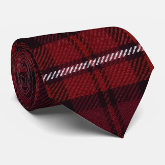 Traditionell blå tartanrutig (tryckt platt) slips