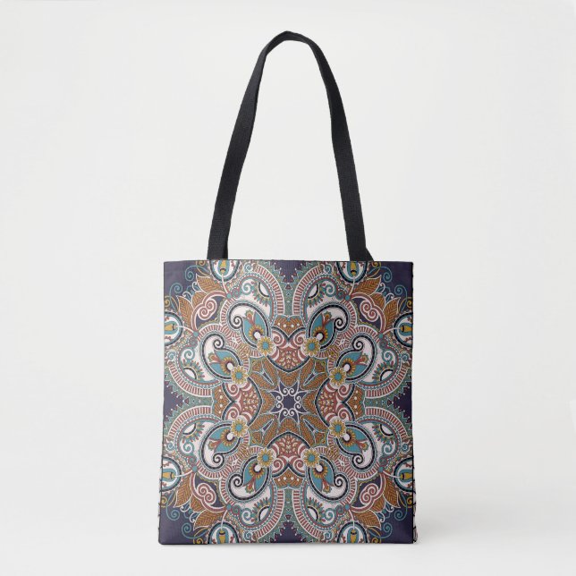 Traditionell blommigt paisley bandanna. Unga Tygkasse (Framsida)