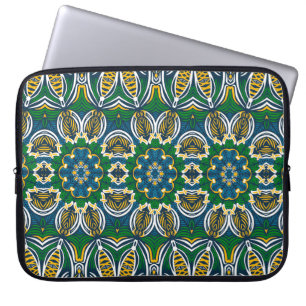 Traditionell blommigt, sömlös mönster med laptop fodral