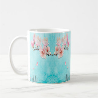 Traditionell blomsterdesign - persiska blommor kaffemugg