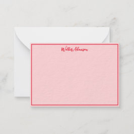 Traditionell bondgård Buffalo-rutig namnram Anteckningskort