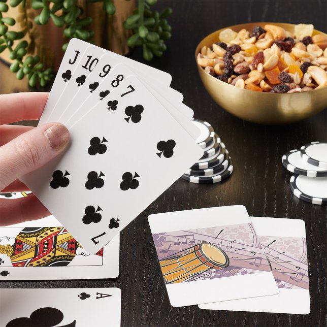 Traditionell Bongo-Trumma Med Noter Casinokort (Skapare uppladdad)