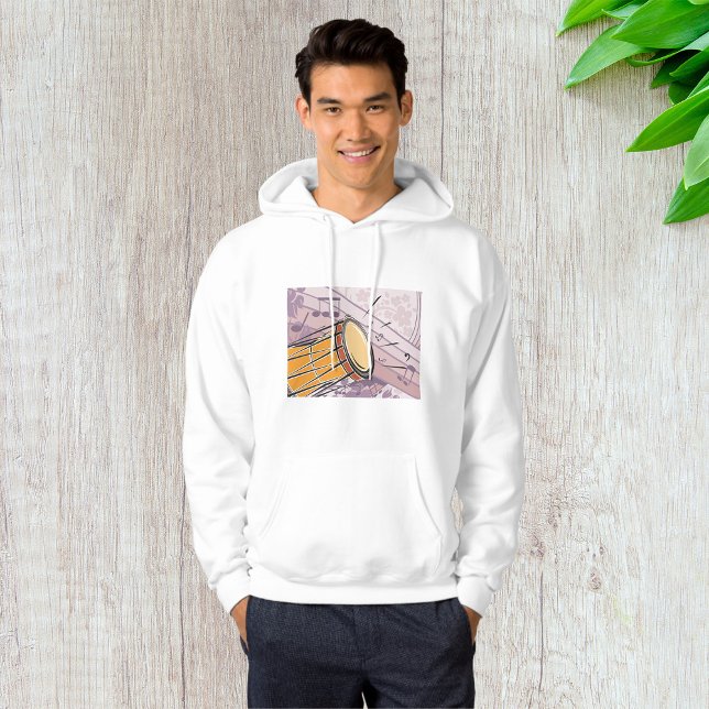 Traditionell Bongo-Trumma Med Noter Hoodie (Skapare uppladdad)