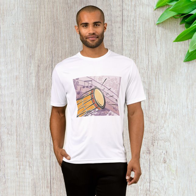 Traditionell Bongo-Trumma Med Noter T Shirt (Skapare uppladdad)