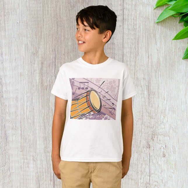 Traditionell Bongo-Trumma Med Noter T Shirt (Skapare uppladdad)