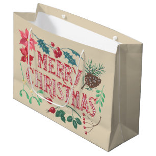 Traditionell botanisk jul (beige)