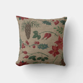 Traditionell botanisk jul kudde