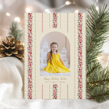 Traditionell botanisk julkemi Tapet