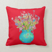 Traditionell Bouquet Turquise Vas på Red