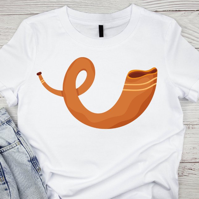 Traditionell brun Shofar T Shirt (Skapare uppladdad)